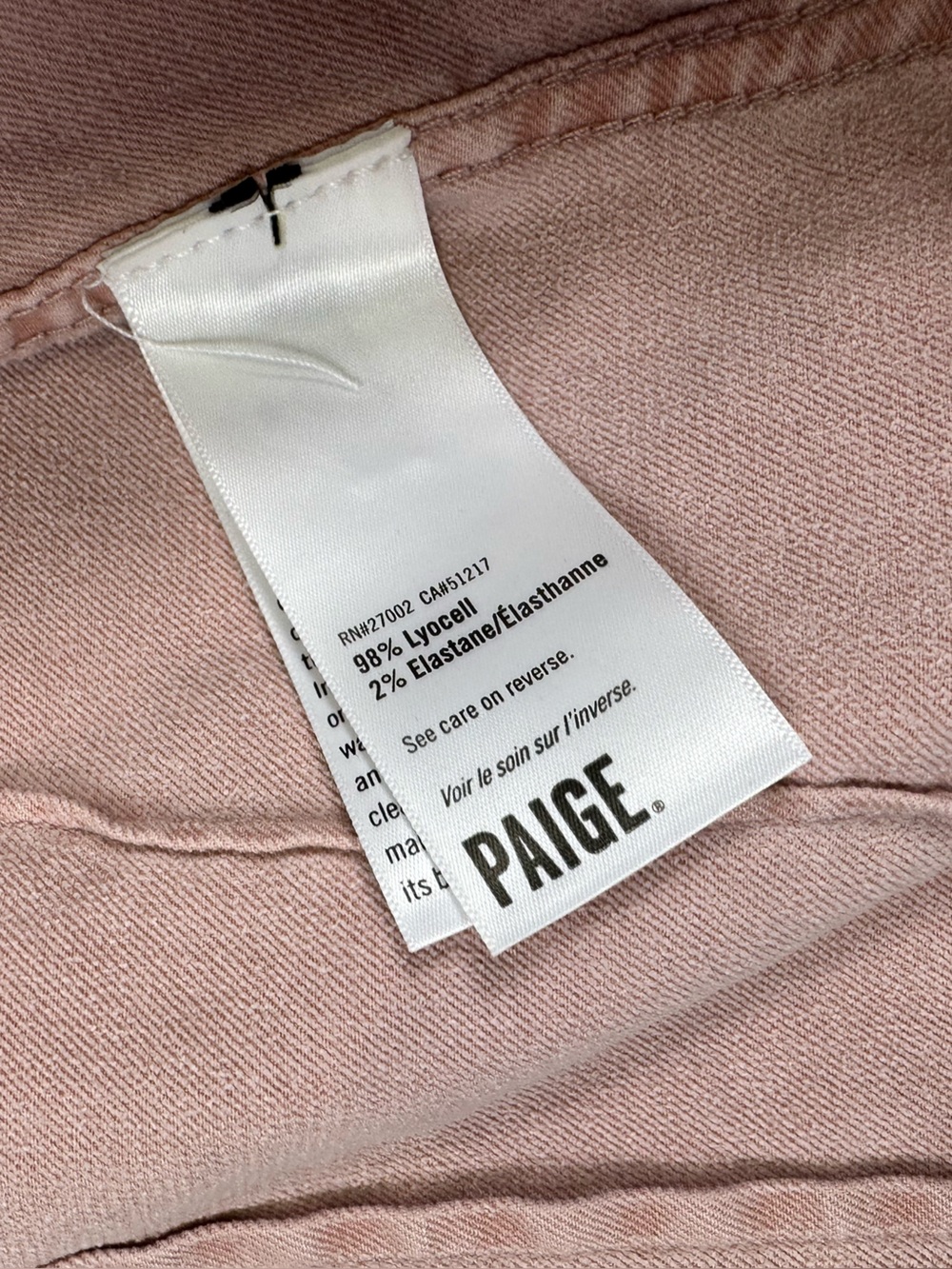 PAIGE Pacey Jacket in Vintage Pink Utility Cargo Crop - Size M Medium - Picture 6 of 8
